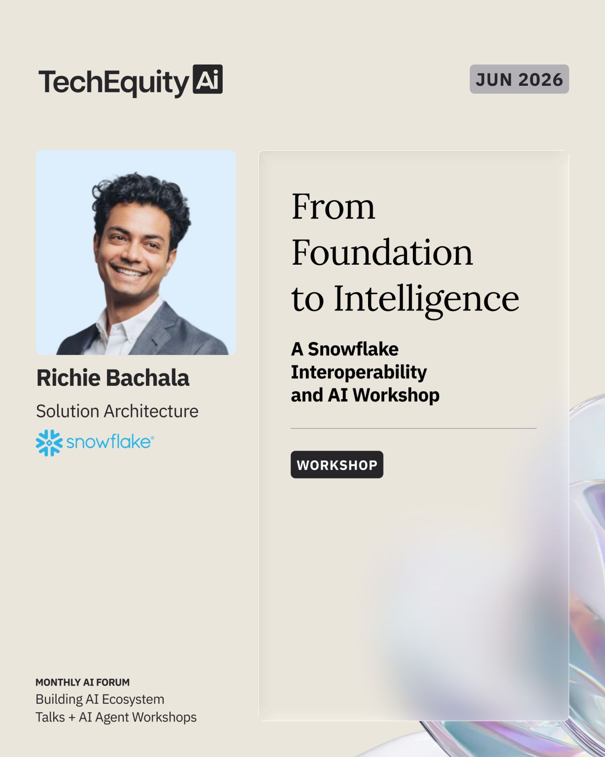 TechEquity AI Jun 2026 — From Foundation to Intelligence Workshop